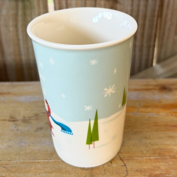 Starbucks 2011 Holiday Winter Fun Collector Mug Figural Red Airplane Handle 8oz - Picture 5 of 9